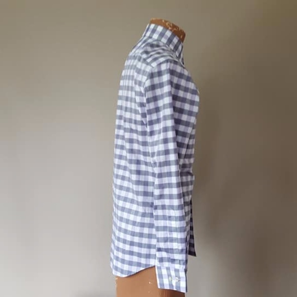 Banana Republic Small Dress Shirt Checked Plaid - Picture 4 of 5